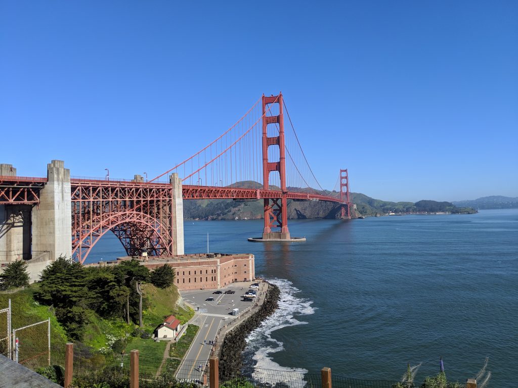 Golden Gate bridge in San Francisco
